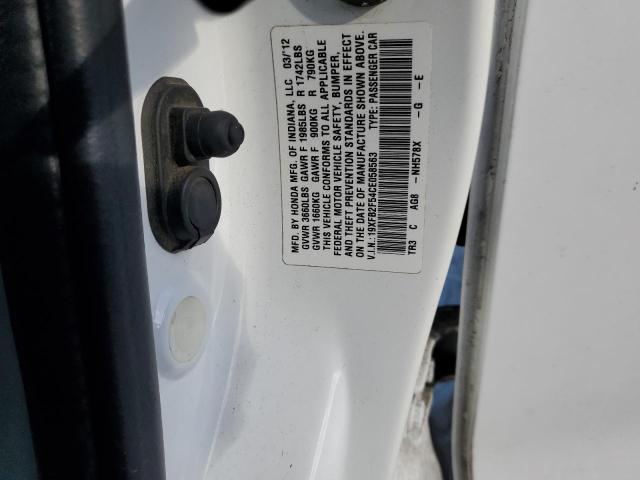 Aukcja sprzedaży 2012 Honda Civic Lx, vin: 19XFB2F54CE058563, numer aukcji: 69755862