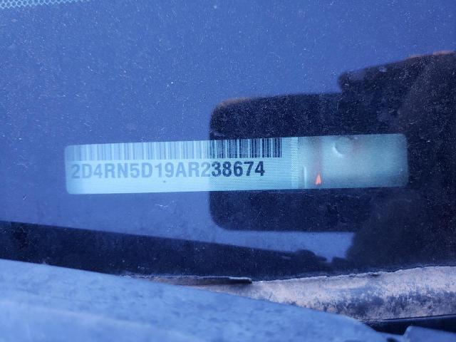 2010 Dodge Grand Caravan Sxt მანქანა იყიდება აუქციონზე, vin: 2D4RN5D19AR238674, აუქციონის ნომერი: 70233842