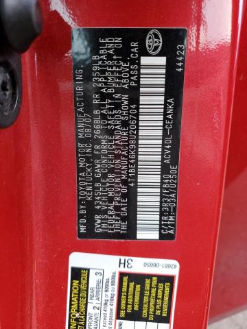70241552 :رقم المزاد ، 4T1BE46K98U206704 vin ، 2008 Toyota Camry Ce مزاد بيع