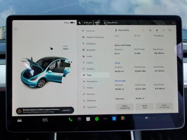 2021 Tesla Model Y მანქანა იყიდება აუქციონზე, vin: 5YJYGDEE4MF075219, აუქციონის ნომერი: 69415212