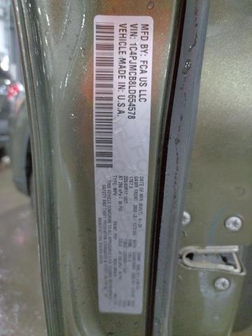 70358282 :رقم المزاد ، 1C4PJMCB8LD654578 vin ، 2020 Jeep Cherokee Latitude مزاد بيع