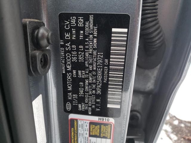 Продажа на аукционе авто 2019 Kia Rio S, vin: 3KPA25ABXKE179721, номер лота: 70886002