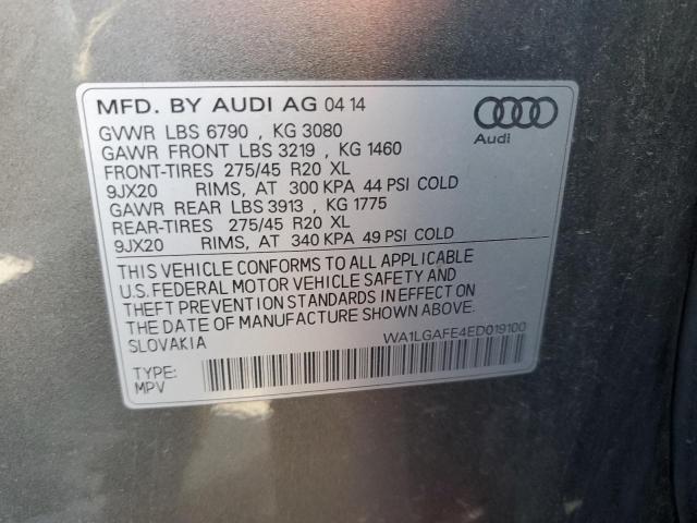 Продажа на аукционе авто 2014 Audi Q7 Premium Plus, vin: WA1LGAFE4ED019100, номер лота: 70568842