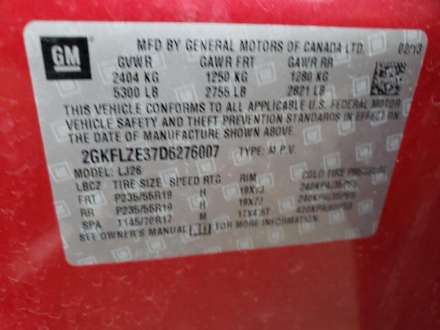 70943732 :رقم المزاد ، 2GKFLZE37D6276007 vin ، 2013 Gmc Terrain مزاد بيع