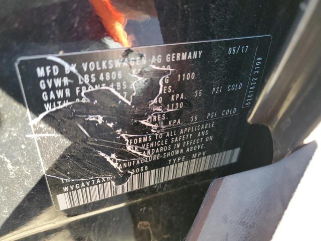 71115482 :رقم المزاد ، WVGAV7AX5HK042055 vin ، 2017 Volkswagen Tiguan S مزاد بيع