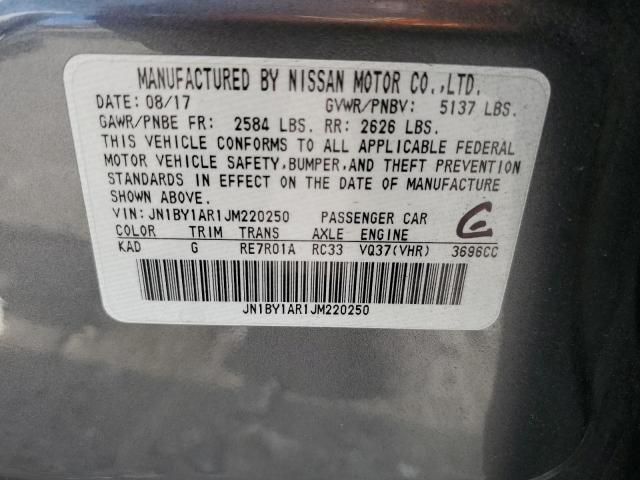 Продажа на аукционе авто 2018 Infiniti Q70 3.7 Luxe, vin: JN1BY1AR1JM220250, номер лота: 70659992