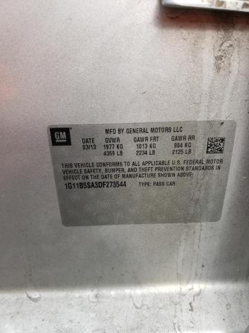 Продаж на аукціоні авто 2013 Chevrolet Malibu Ls, vin: 1G11B5SA3DF273544, номер лоту: 71054562