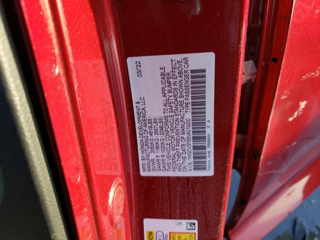 Aukcja sprzedaży 2022 Honda Accord Hybrid Exl, vin: 1HGCV3F55NA019200, numer aukcji: 70430912