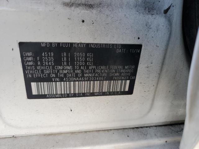 Продажа на аукционе авто 2015 Subaru Legacy 2.5i, vin: 4S3BNAA69F3034867, номер лота: 70274742