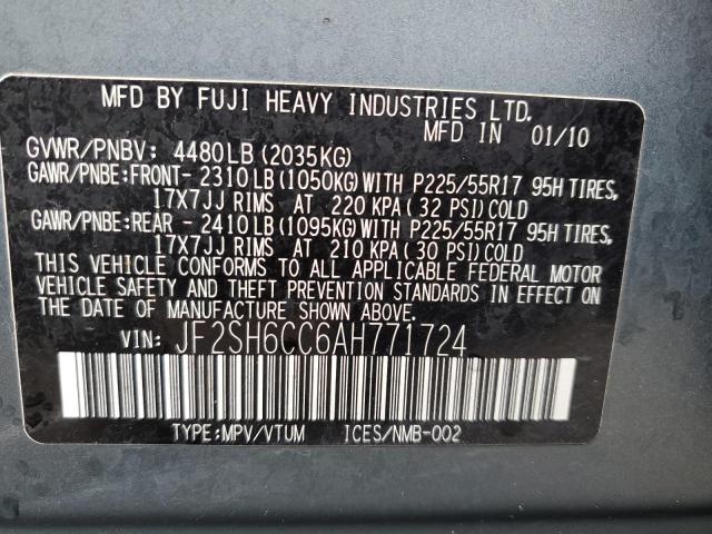 Продаж на аукціоні авто 2010 Subaru Forester 2.5x Premium, vin: JF2SH6CC6AH771724, номер лоту: 71346782