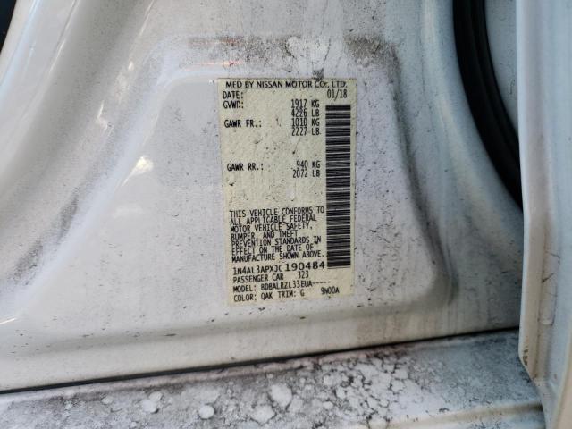 71523562 :رقم المزاد ، 1N4AL3APXJC190484 vin ، 2018 Nissan Altima 2.5 مزاد بيع