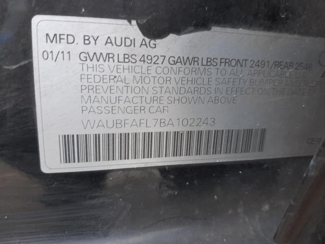 Продажа на аукционе авто 2011 Audi A4 Premium, vin: WAUBFAFL7BA102243, номер лота: 70245002