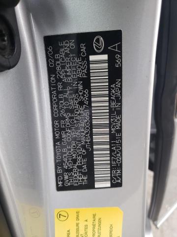71748362 :رقم المزاد ، JTHBA30G365174966 vin ، 2006 Lexus Es 330 مزاد بيع