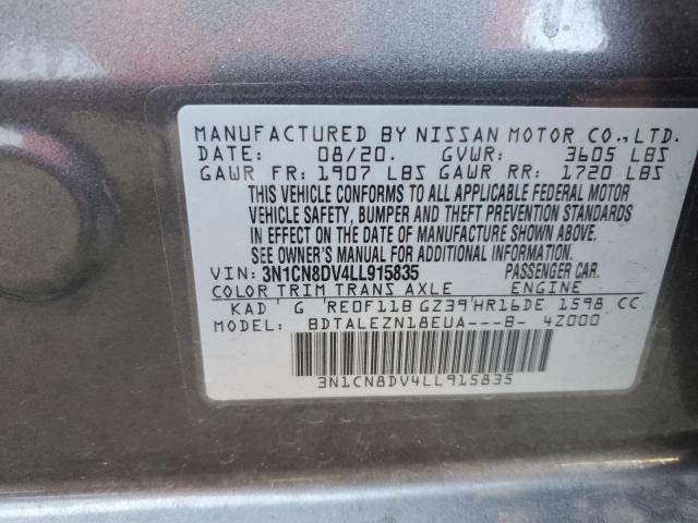 Aukcja sprzedaży 2020 Nissan Versa S, vin: 3N1CN8DV4LL915835, numer aukcji: 71462242