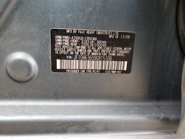 Aukcja sprzedaży 2009 Subaru Impreza Outback Sport, vin: JF1GH63609G815108, numer aukcji: 72151042