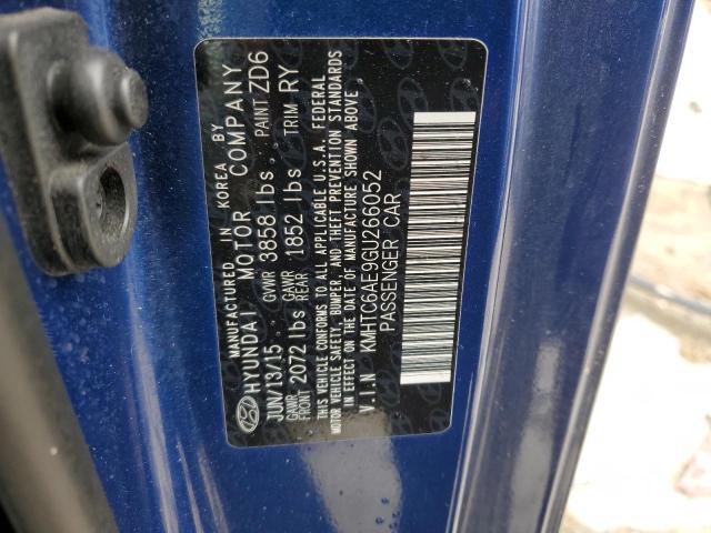 72104592 :رقم المزاد ، KMHTC6AE9GU266052 vin ، 2016 Hyundai Veloster Turbo مزاد بيع