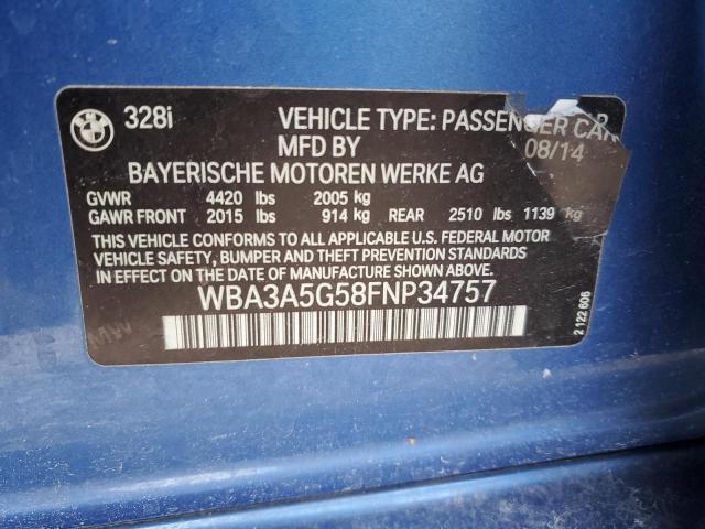 Продажа на аукционе авто 2015 Bmw 328 I, vin: WBA3A5G58FNP34757, номер лота: 72603712