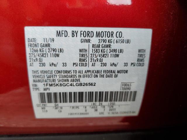 Aukcja sprzedaży 2020 Ford Explorer St, vin: 1FM5K8GC4LGB26562, numer aukcji: 70989952