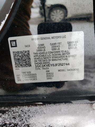 Aukcja sprzedaży 2018 Chevrolet Silverado, vin: 1GC1KVEY0JF252744, numer aukcji: 69954972