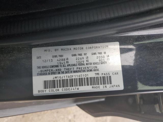 2015 Mazda 6 Touring მანქანა იყიდება აუქციონზე, vin: JM1GJ1T60F1165101, აუქციონის ნომერი: 72403832