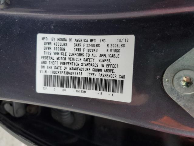 Продажа на аукционе авто 2013 Honda Accord Lx, vin: 1HGCR2F3XDA044573, номер лота: 72137952