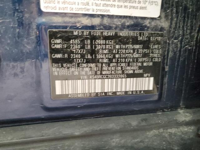 72694302 :رقم المزاد ، 4S4BRCGC2B3332065 vin ، 2011 Subaru Outback 2.5i Premium مزاد بيع