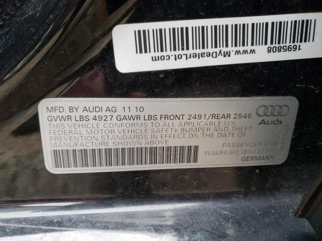Aukcja sprzedaży 2011 Audi A4 Premium Plus, vin: WAUFFAFL1BN032247, numer aukcji: 72286962