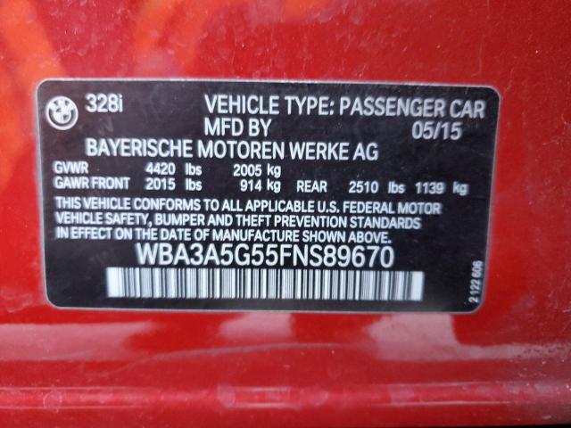 Aukcja sprzedaży 2015 Bmw 328 I, vin: WBA3A5G55FNS89670, numer aukcji: 72699592