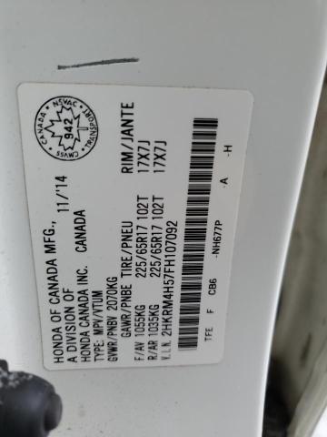 Продажа на аукционе авто 2015 Honda Cr-v Ex, vin: 2HKRM4H57FH107092, номер лота: 72829852