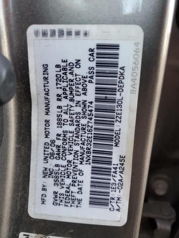 2006 Toyota Corolla Ce მანქანა იყიდება აუქციონზე, vin: 1NXBR32E16Z745474, აუქციონის ნომერი: 73233302