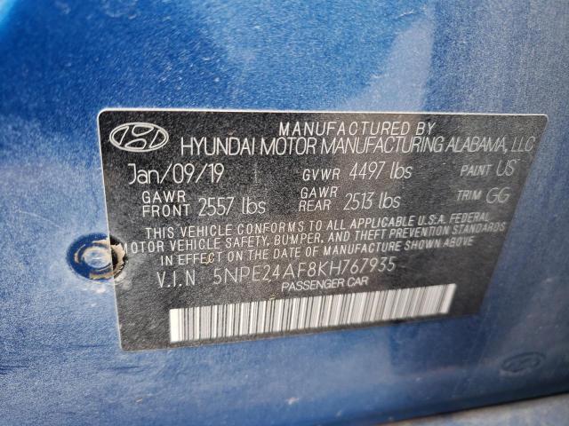 Продажа на аукционе авто 2019 Hyundai Sonata Se, vin: 5NPE24AF8KH767935, номер лота: 72170662
