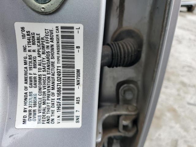 Aukcja sprzedaży 2007 Honda Civic Ex, vin: 1HGFA16867L024971, numer aukcji: 73025242