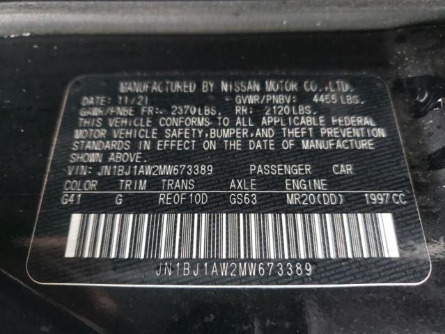 Продажа на аукционе авто 2021 Nissan Rogue Sport S, vin: JN1BJ1AW2MW673389, номер лота: 72947192