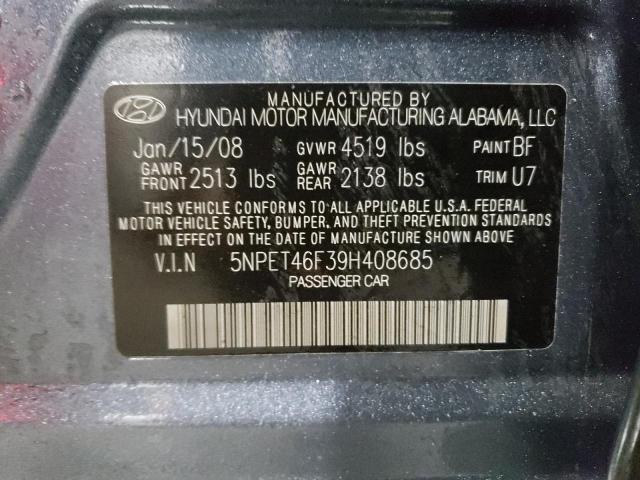 Продажа на аукционе авто 2009 Hyundai Sonata Gls, vin: 5NPET46F39H408685, номер лота: 72669322