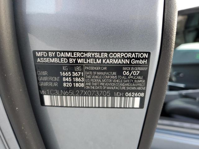 Aukcja sprzedaży 2007 Chrysler Crossfire Limited, vin: 1C3LN65L27X073705, numer aukcji: 73477582