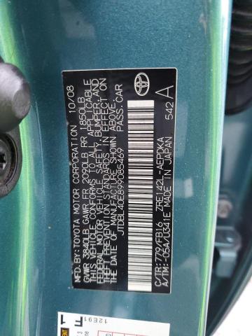 Продажа на аукционе авто 2009 Toyota Corolla Base, vin: JTDBL40E899085469, номер лота: 35965093