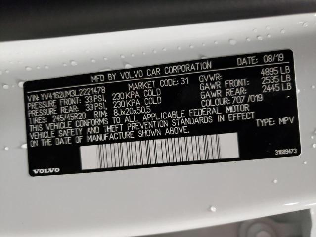 2020 Volvo Xc40 T5 R-design მანქანა იყიდება აუქციონზე, vin: YV4162UM3L2221478, აუქციონის ნომერი: 36030653
