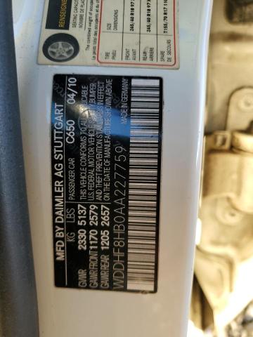 Продаж на аукціоні авто 2010 Mercedes-benz E 350 4matic, vin: WDDHF8HB0AA227759, номер лоту: 36076983