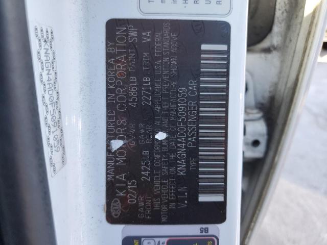 Aukcja sprzedaży 2015 Kia Optima Hybrid, vin: KNAGN4AD0F5091059, numer aukcji: 72675922