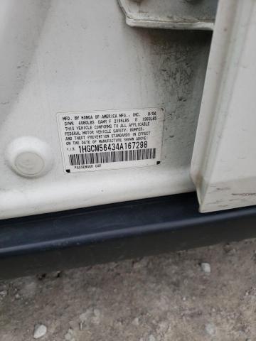 72922792 :رقم المزاد ، 1HGCM56434A167298 vin ، 2004 Honda Accord Lx مزاد بيع