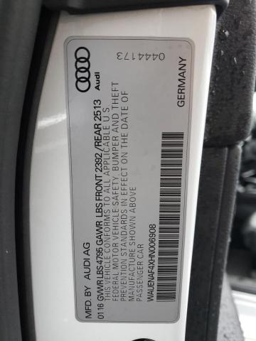 Продаж на аукціоні авто 2017 Audi A4 Premium Plus, vin: WAUENAF4XHN006908, номер лоту: 73658002