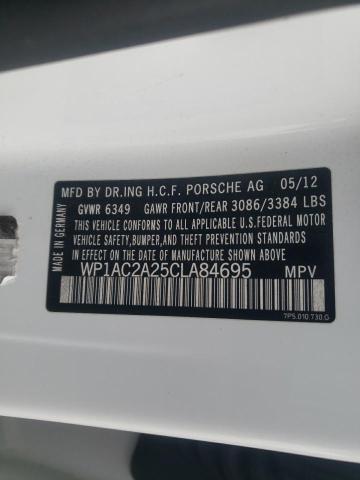 Aukcja sprzedaży 2012 Porsche Cayenne Turbo, vin: WP1AC2A25CLA84695, numer aukcji: 73708902