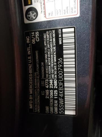 Продаж на аукціоні авто 2015 Mercedes-benz C 300 4matic, vin: 55SWF4KB3FU007936, номер лоту: 73559762