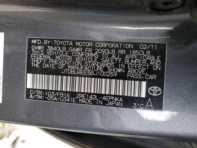Продажа на аукционе авто 2011 Toyota Corolla Base, vin: JTDBU4EE5BJ100259, номер лота: 35759513