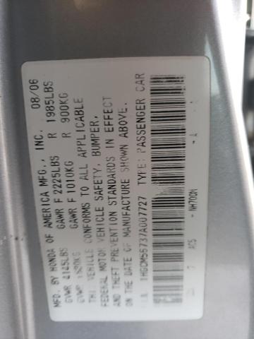 Aukcja sprzedaży 2007 Honda Accord Ex, vin: 1HGCM56737A007727, numer aukcji: 36294243