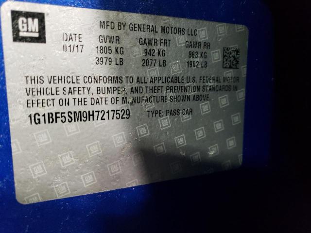 Продаж на аукціоні авто 2017 Chevrolet Cruze Premier, vin: 1G1BF5SM9H7217529, номер лоту: 36104923