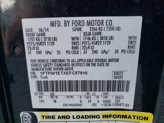 Aukcja sprzedaży 2014 Ford F150 Supercrew, vin: 1FTFW1ETXEFC57916, numer aukcji: 36398793