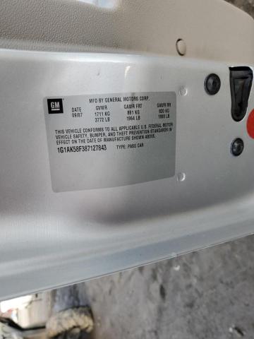 2008 Chevrolet Cobalt Ls მანქანა იყიდება აუქციონზე, vin: 1G1AK58F387127843, აუქციონის ნომერი: 36313563