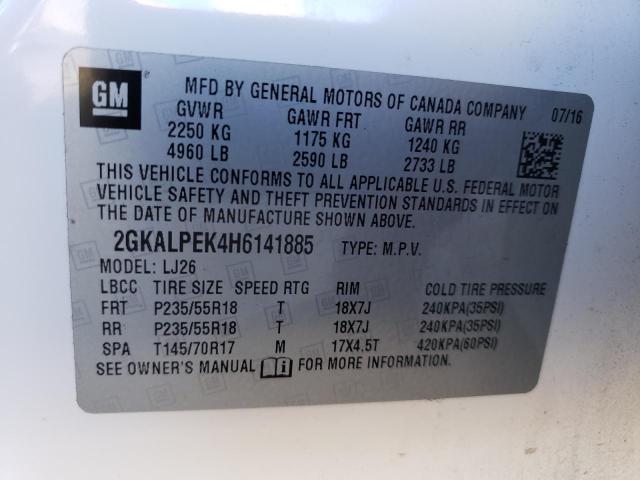 Продаж на аукціоні авто 2017 Gmc Terrain Slt, vin: 2GKALPEK4H6141885, номер лоту: 36623893