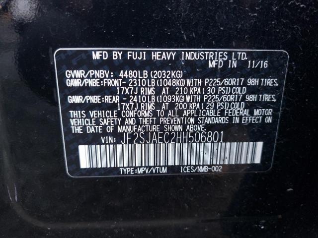 Aukcja sprzedaży 2017 Subaru Forester 2.5i Premium, vin: JF2SJAEC2HH506801, numer aukcji: 36457813